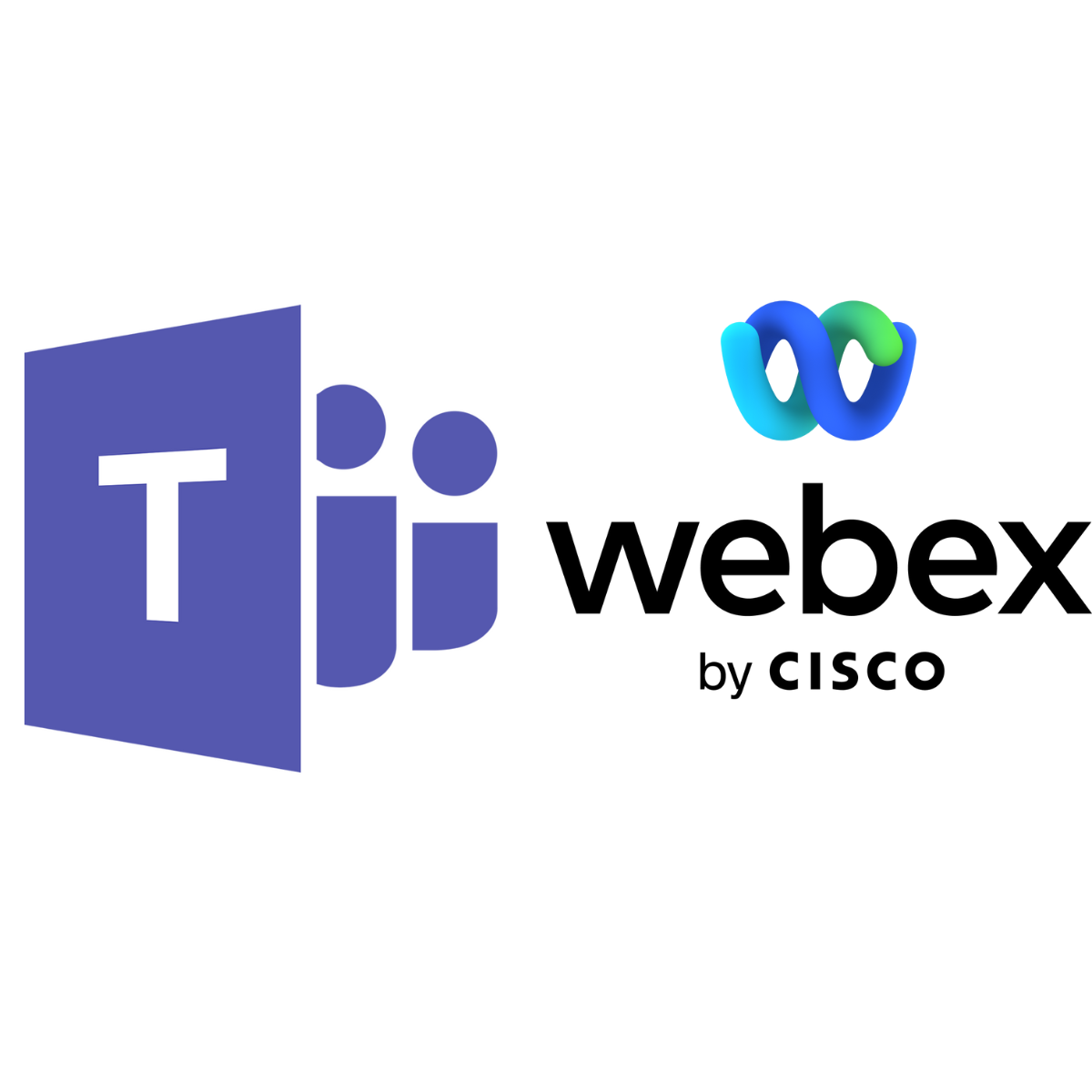 Logo's Teams en Webex